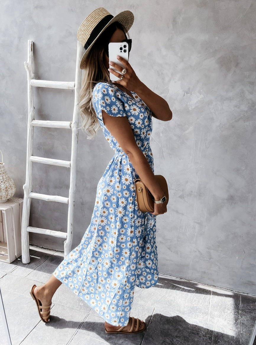 Dancing In The Moonlight Flower Wrap Dress