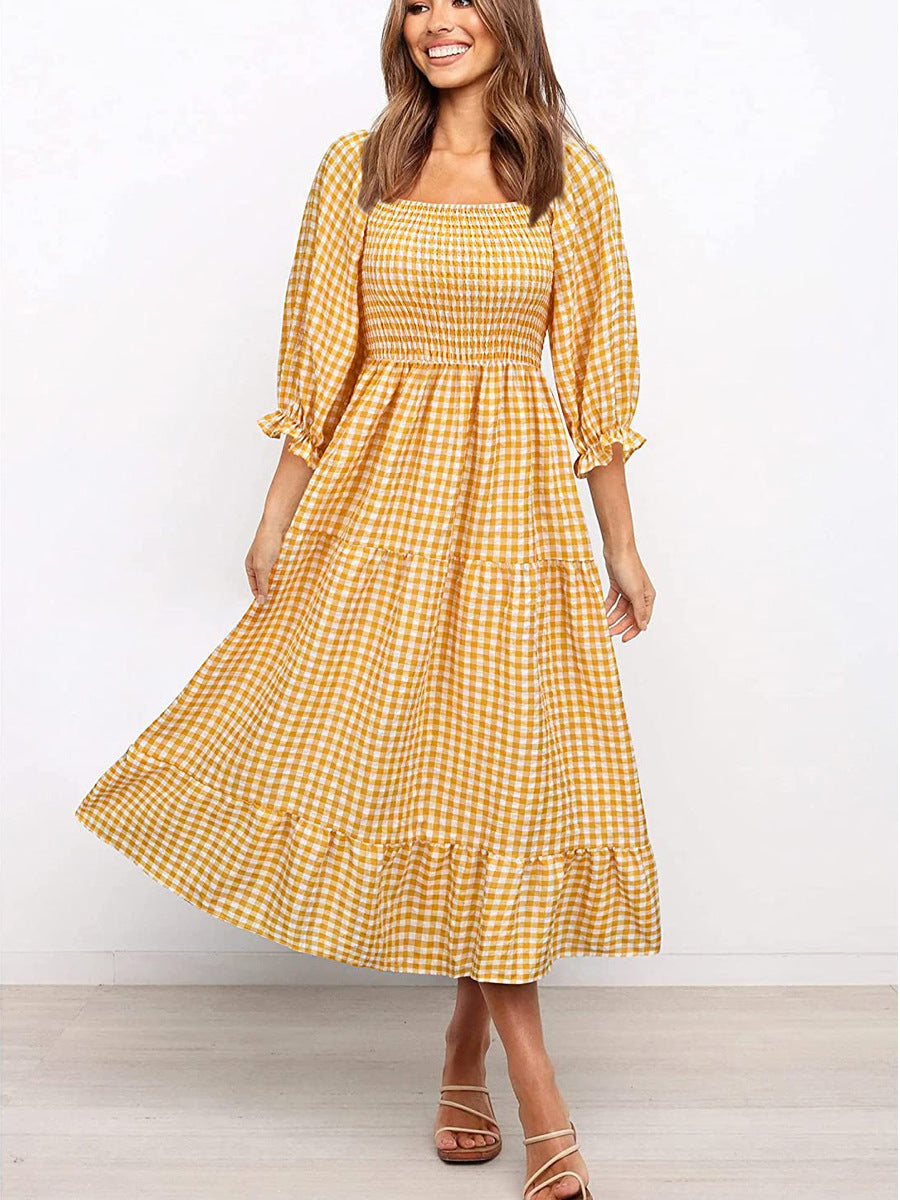 Eternity For Pocketed Smocked Midi Dress