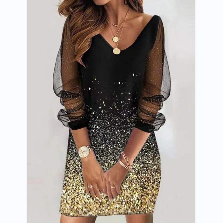 Sequin Phoenix Shift Dress FINAL