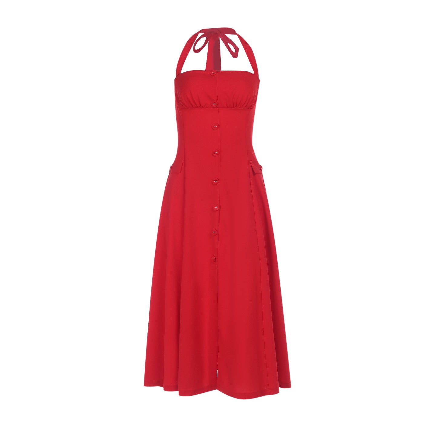 Midi Carnes Dress Red