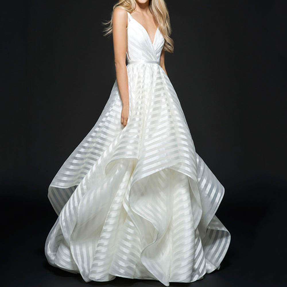 Backless Lace Mid Waist Small Tail Beautiful Light Premium White Fresh Simple Wedding Dress Dress