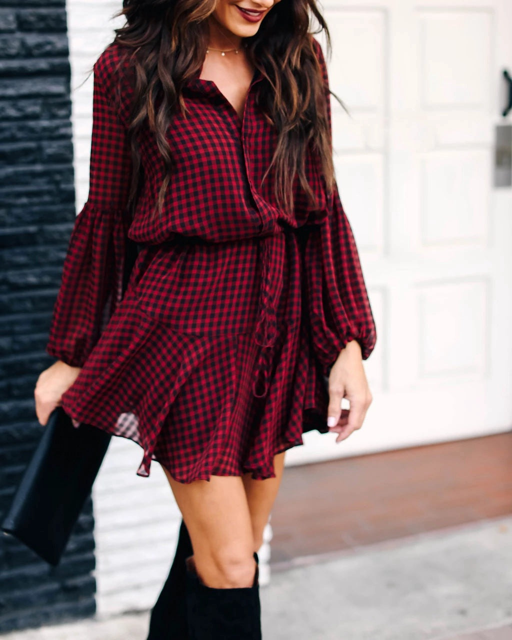 Island Rhode Bell Sleeve Tiered Dress