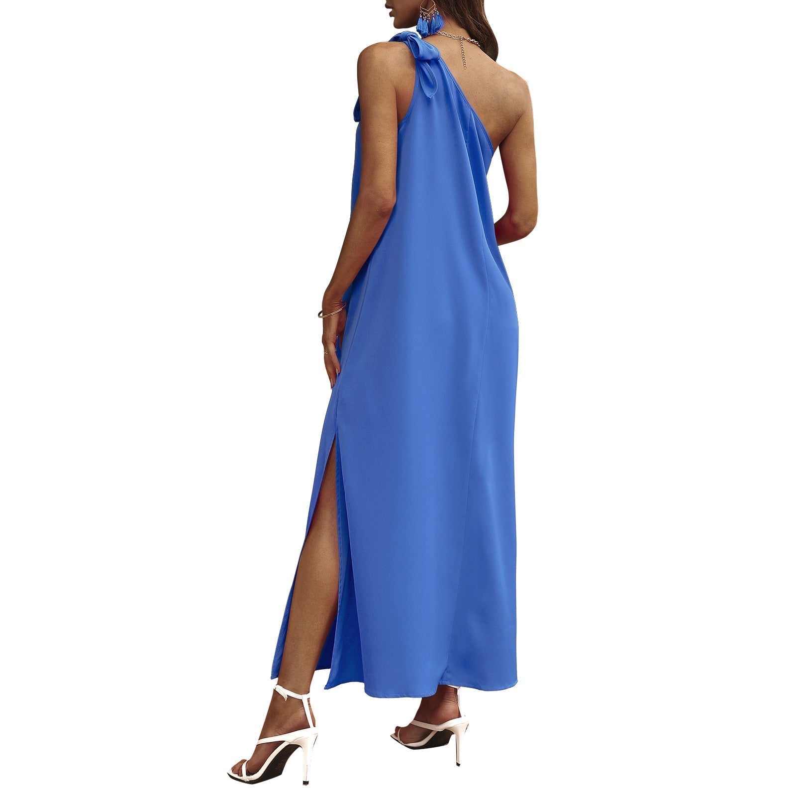 Your Chase Dreams Slit Midi Dress Blue Raspberry