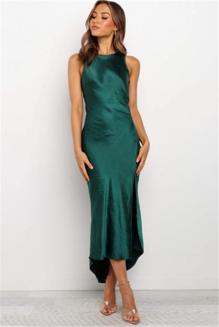 Modal Laken Blend Sleeveless Midi Dress Sage