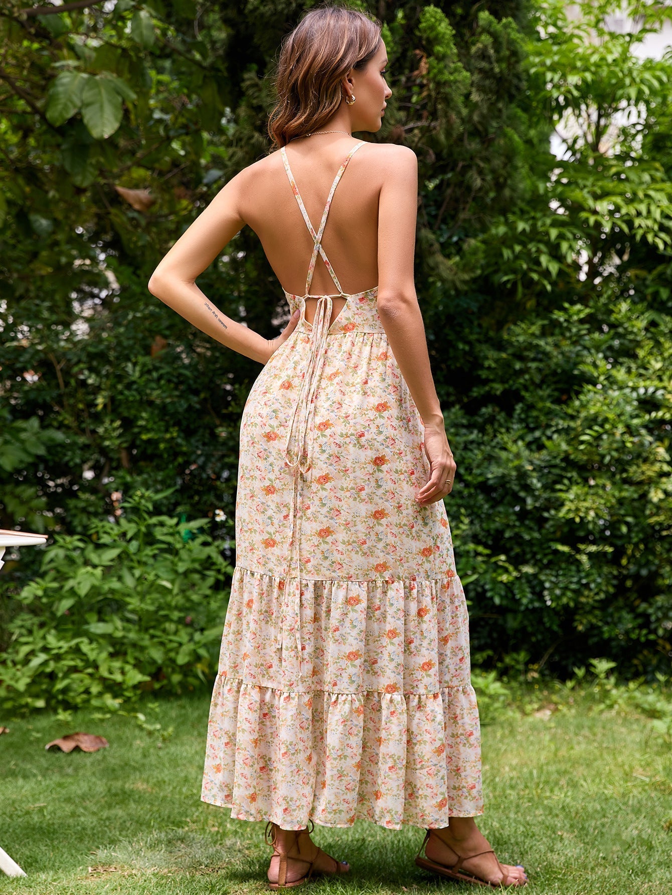 Loved By You Flower Midi Dress Blush