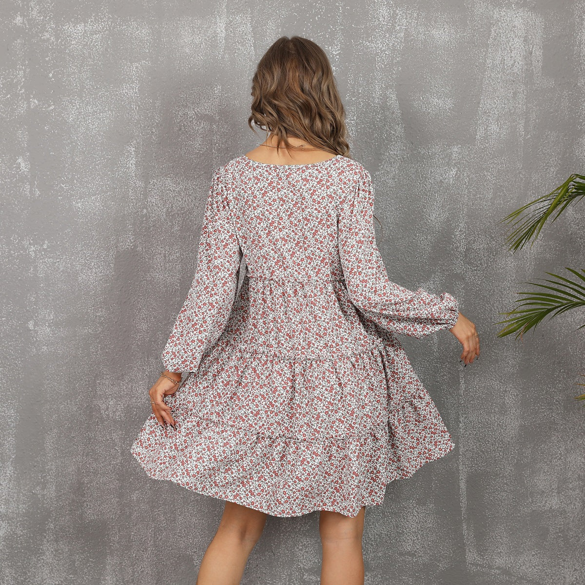 Halsey Botanical Babydoll Dress