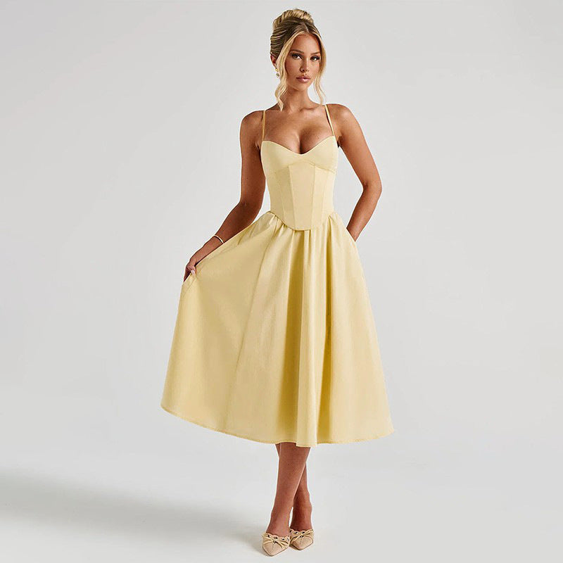 Midi Sampson Dress Yellow