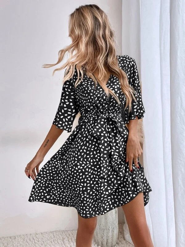 Wonder I Textured Button Down Dress