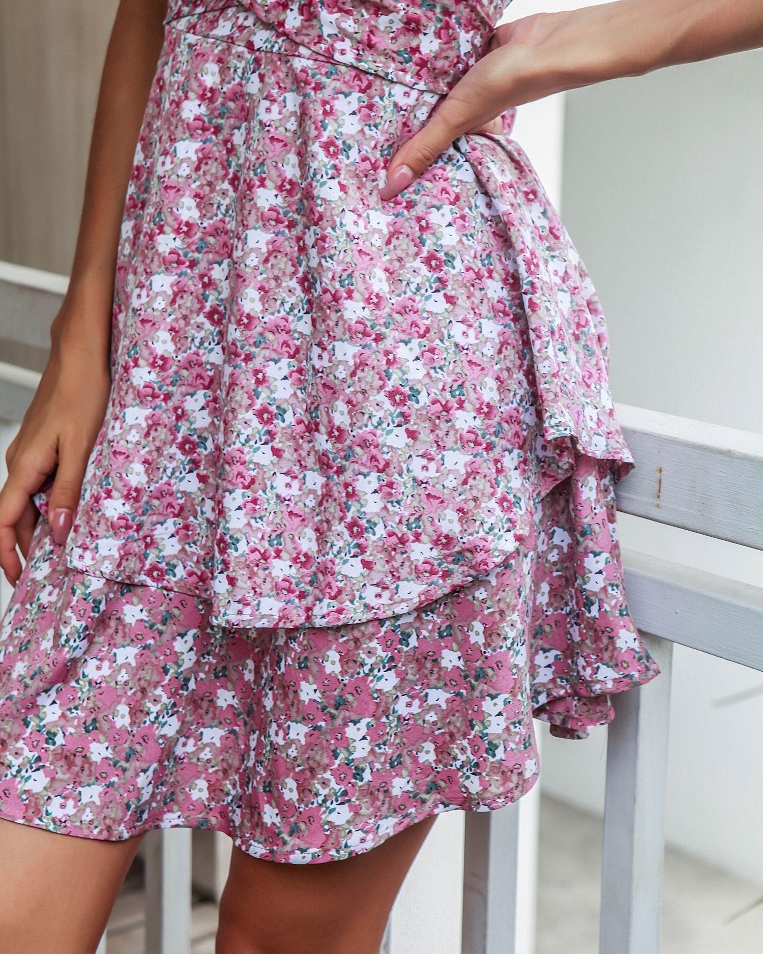 Riggs Smocked Bloom Ruffle Tiered Dress
