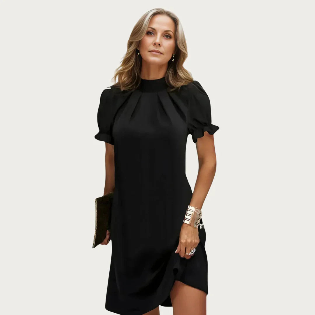 Chic Milagros Black Mini Dress Silhouette Collection