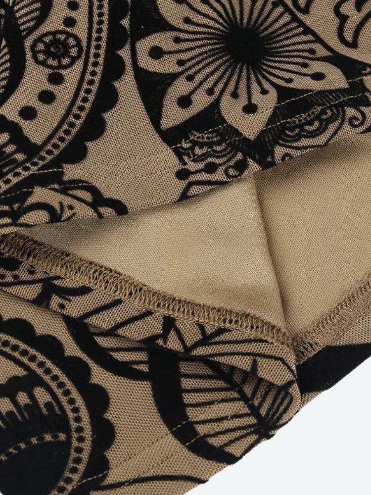 Cut Paisley Out Mini Dress