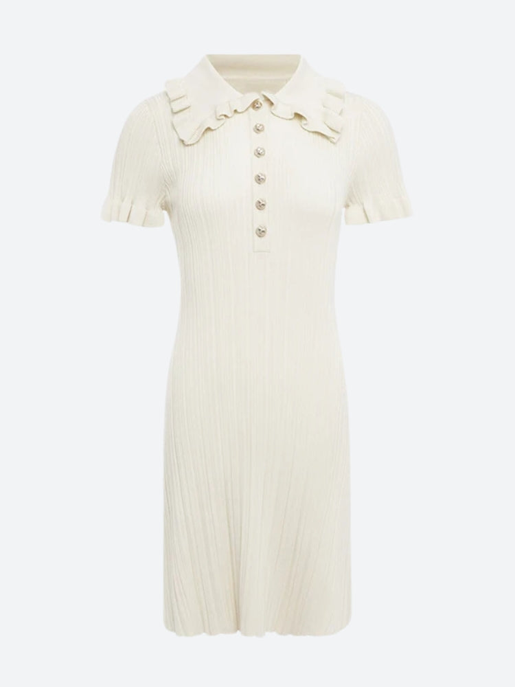 Pan Peter Collar Mini Dress