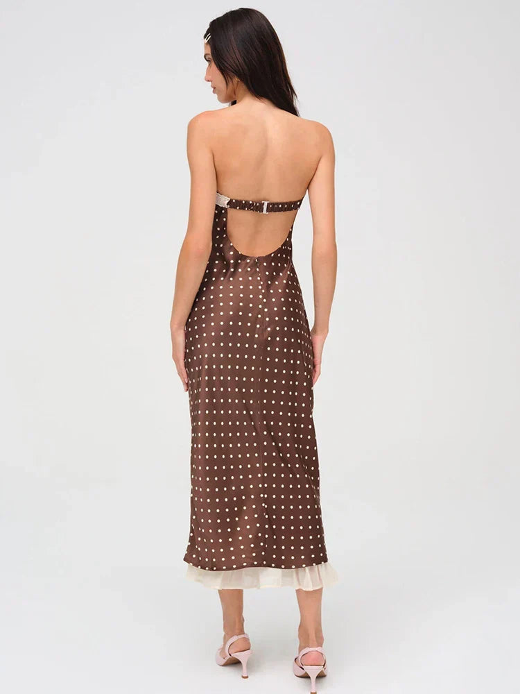 Dot Polka Midi Dress