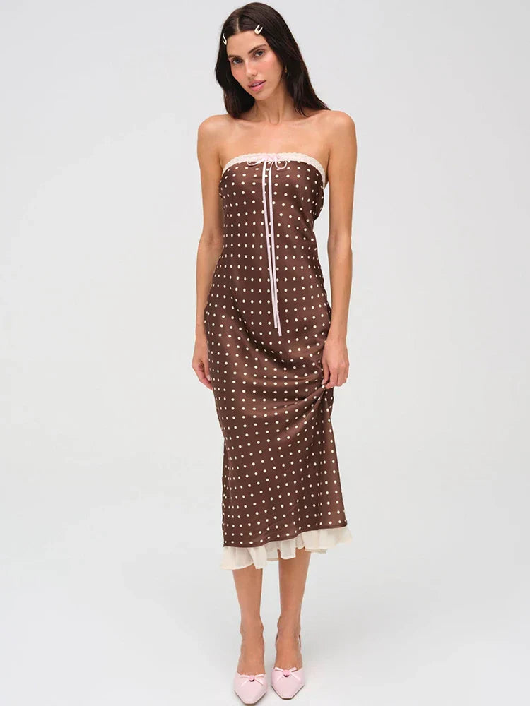 Dot Polka Midi Dress
