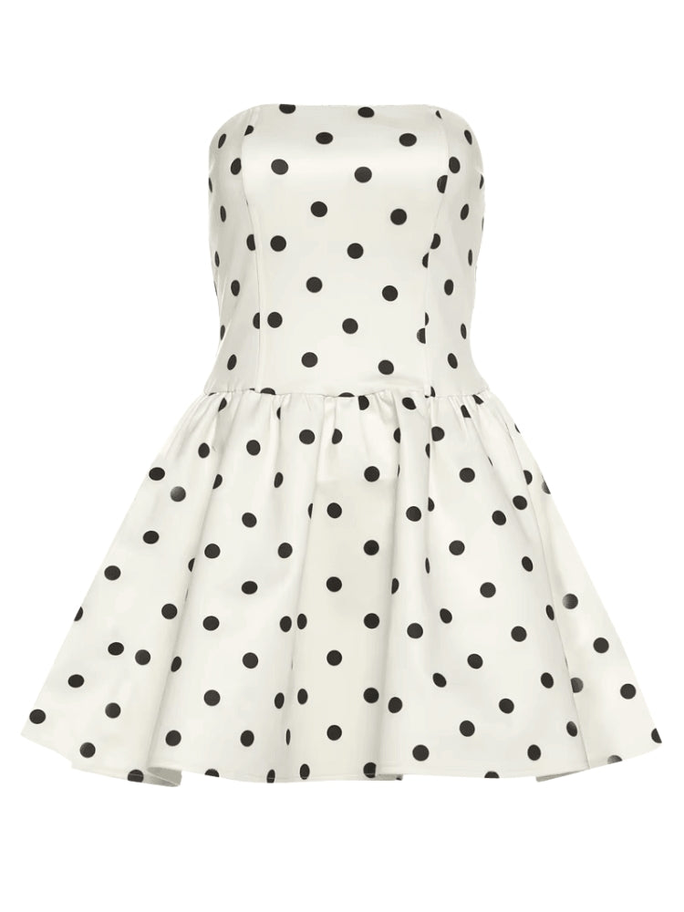 Dot Polka Preppy Mini Dress