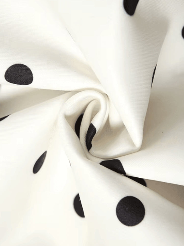 Dot Polka Preppy Mini Dress