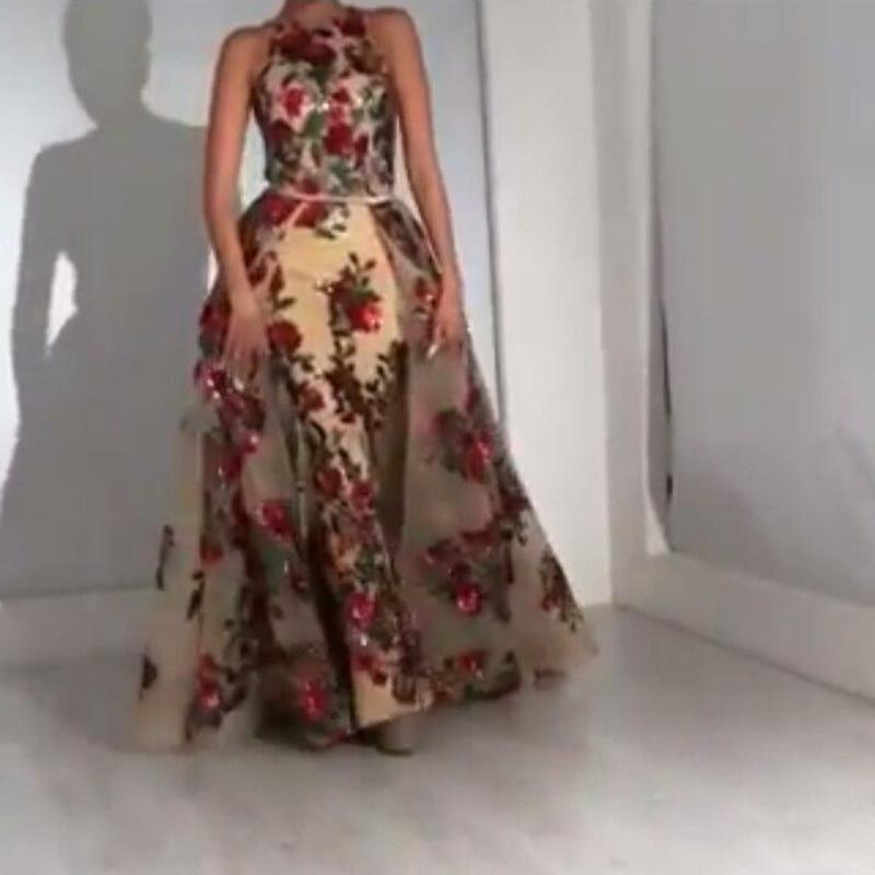 Kissnovaa - Prom Dresses for Women Sequin Flower Printed Dress