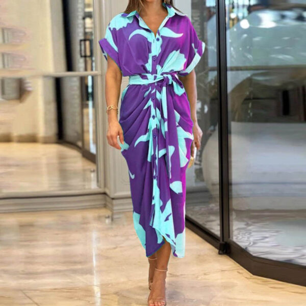 Babe Summer Midi Dress Purple