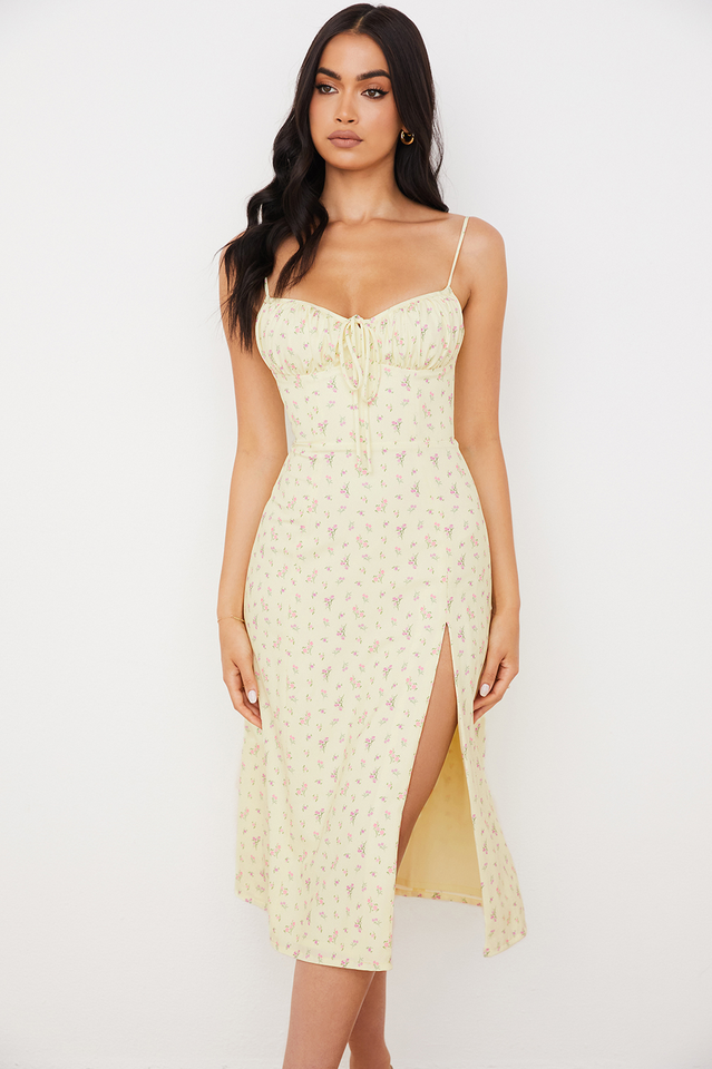 Bloom Bustier Midi Dress
