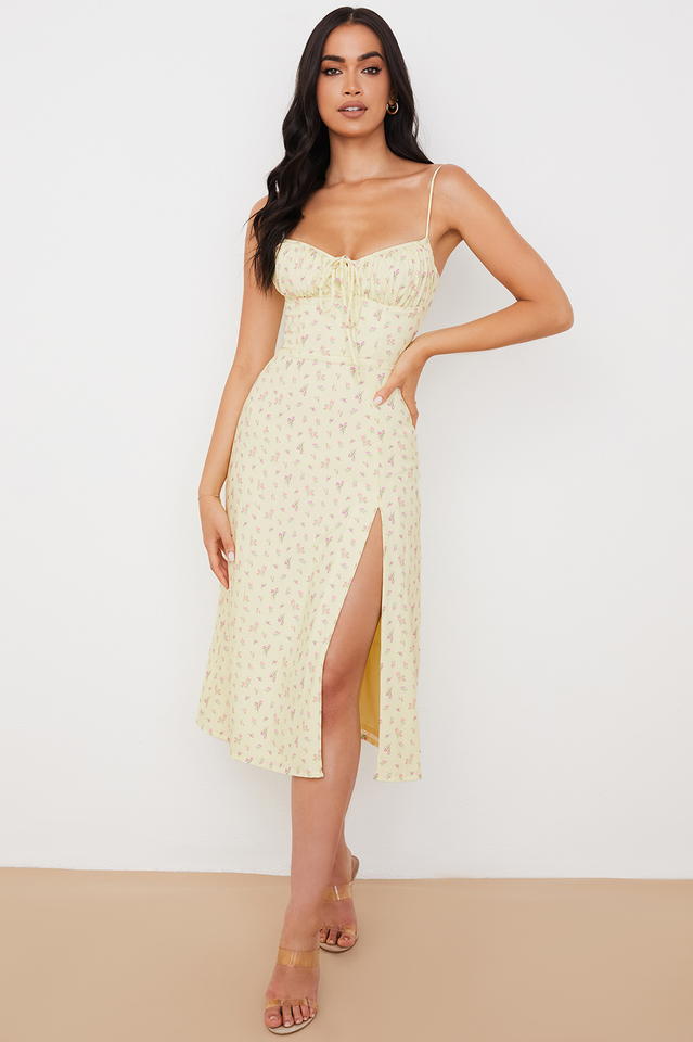 Bloom Bustier Midi Dress