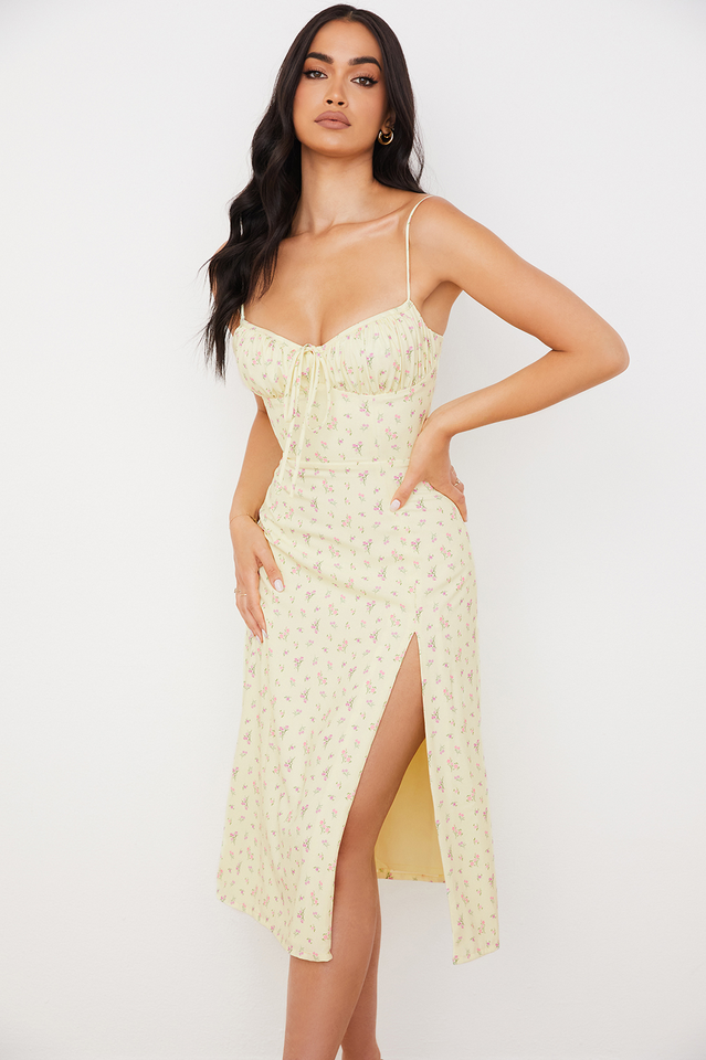 Bloom Bustier Midi Dress