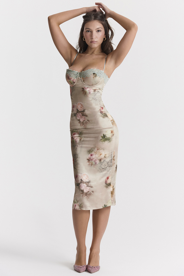 Venus Vintage Bloom Midi Dress
