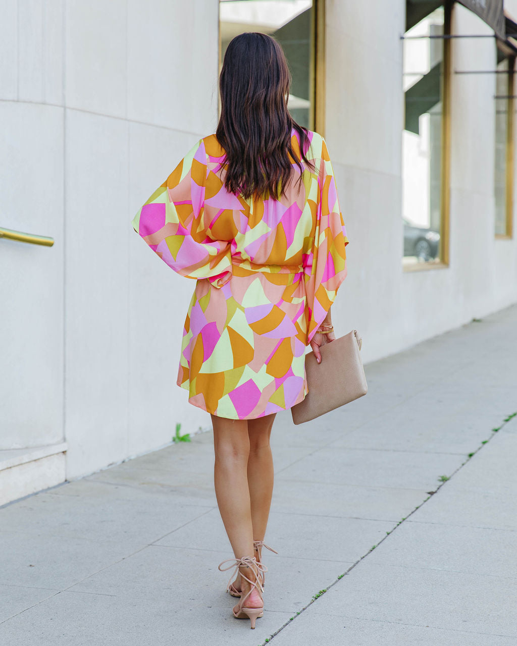 Adjustable Righteous Printed Kimono Dress