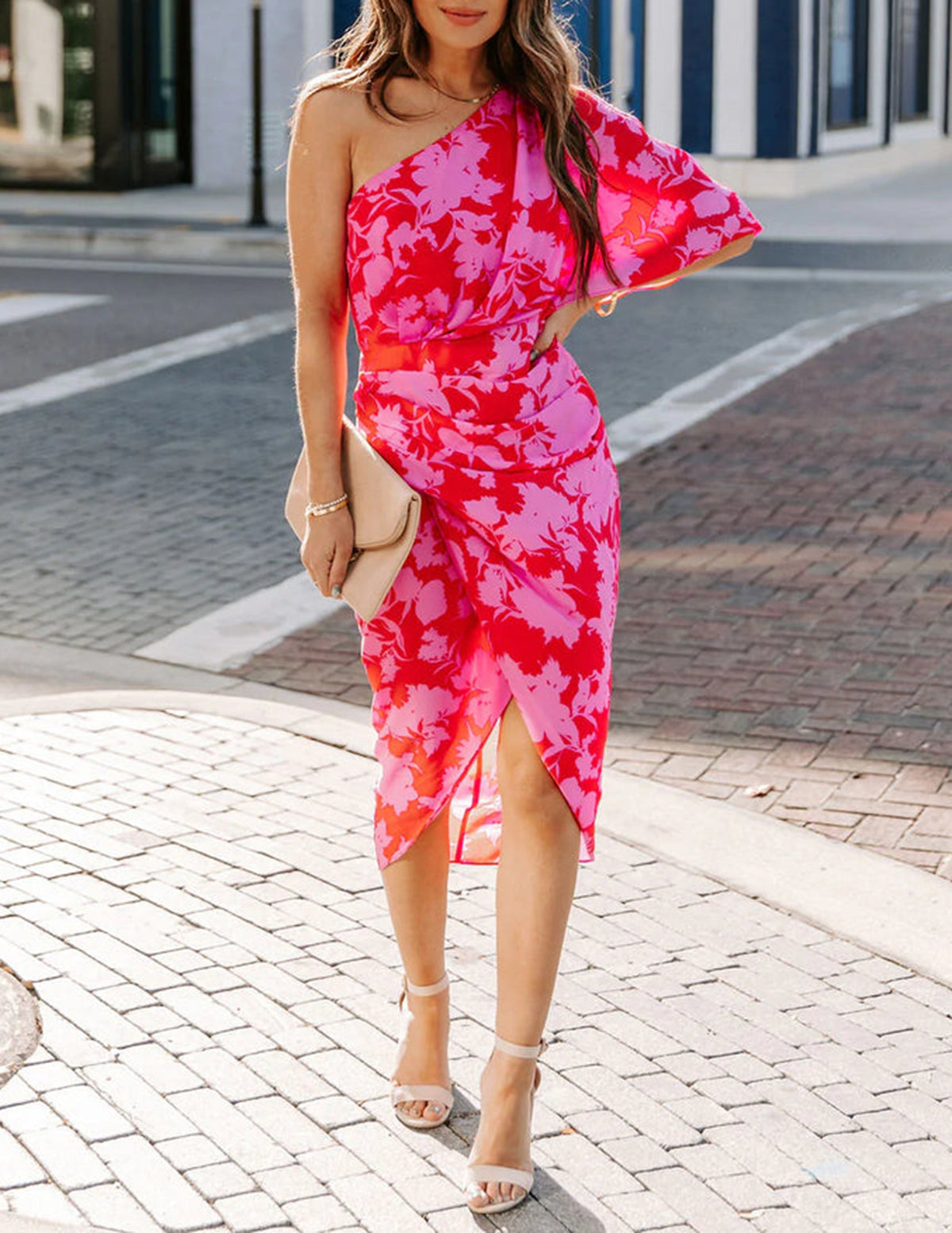 One Rilee Shoulder Midi Dress