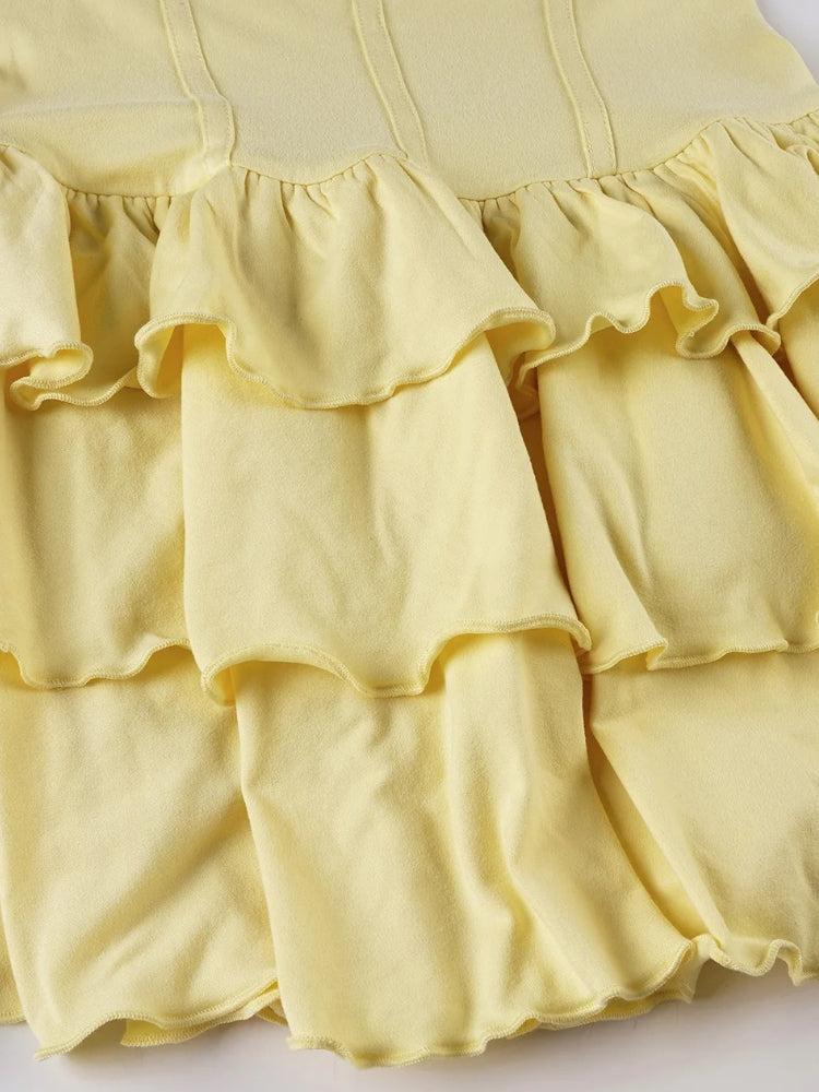 Halter Ruffled Mini Dress