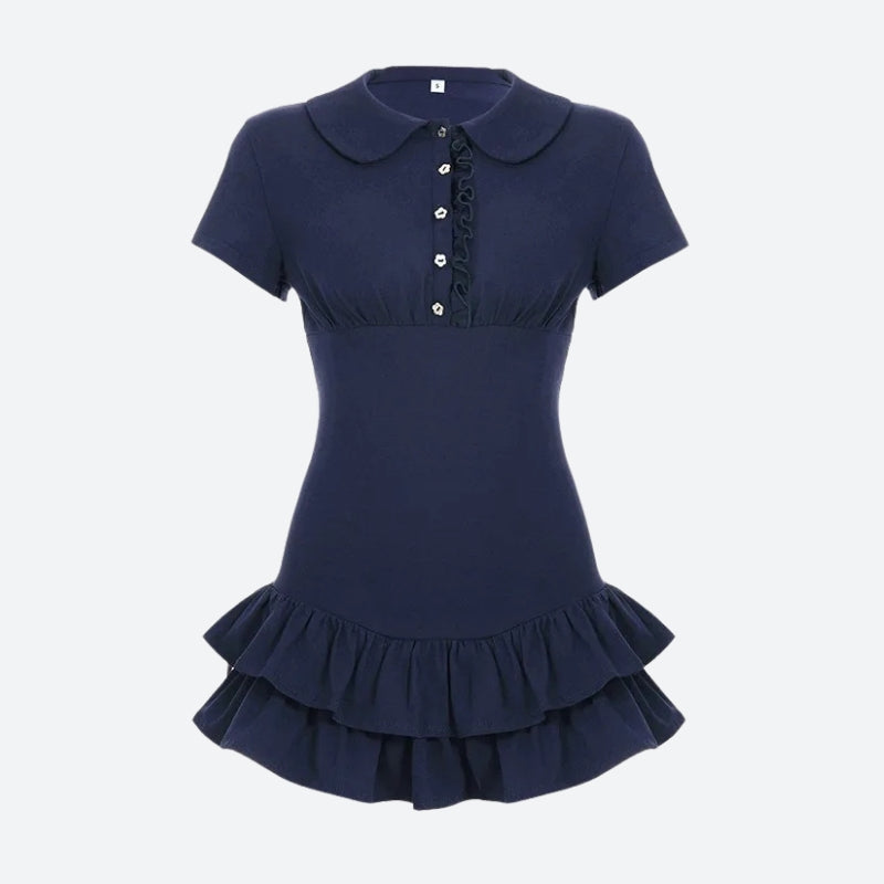 Polo Ruffled Mini Dress