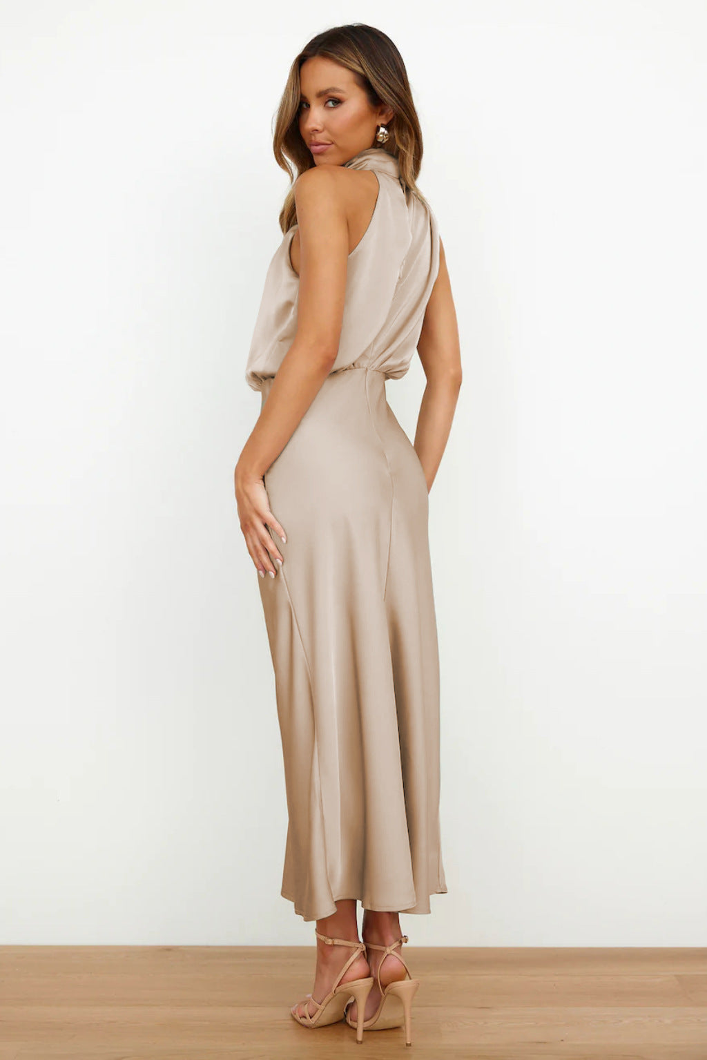 Sleeveless Off Shoulder Bodycon Graceful Maxi Dresses Wedding