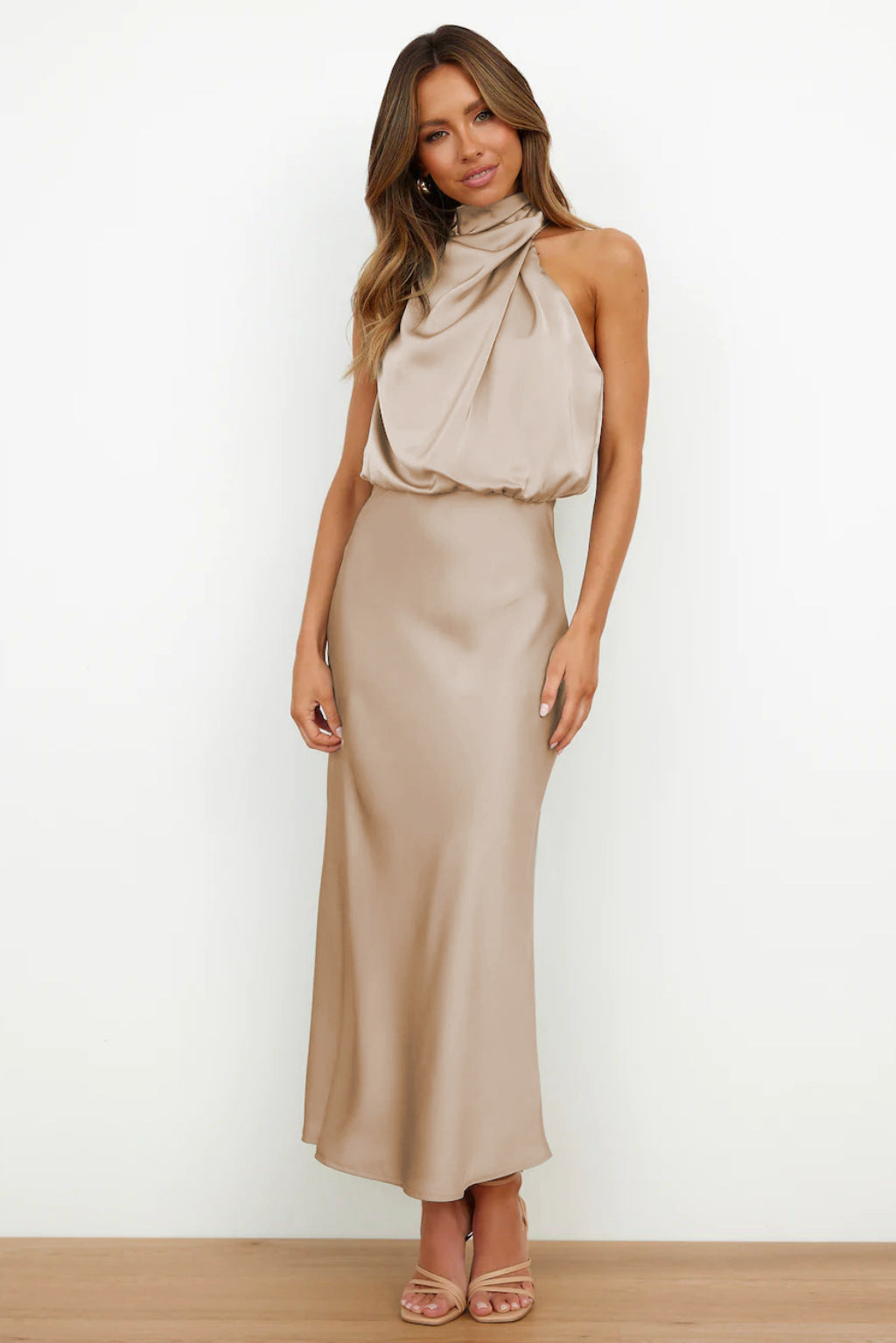 Sleeveless Off Shoulder Bodycon Graceful Maxi Dresses Wedding