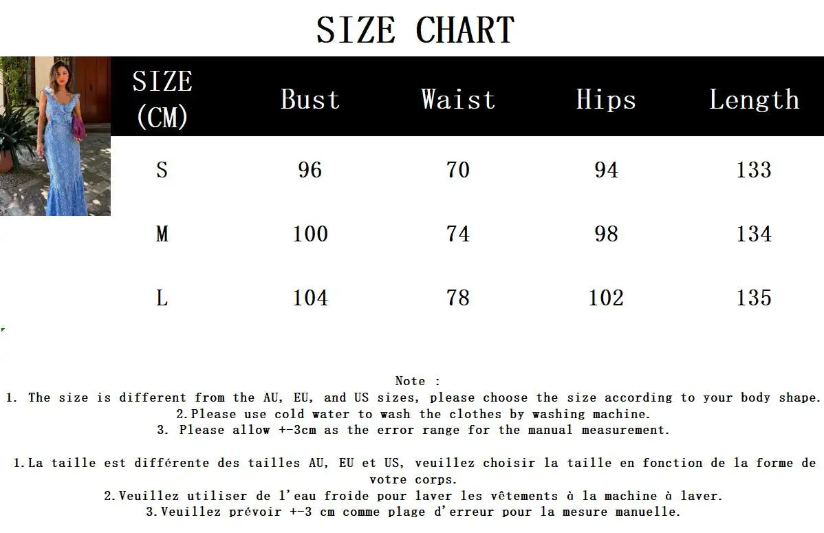 Blue Hollow Out Embroidered Midi Dress Women Summer V Neck Sleeveless Ruffle Long Dresses Refined Fashion Holiday Vestidos