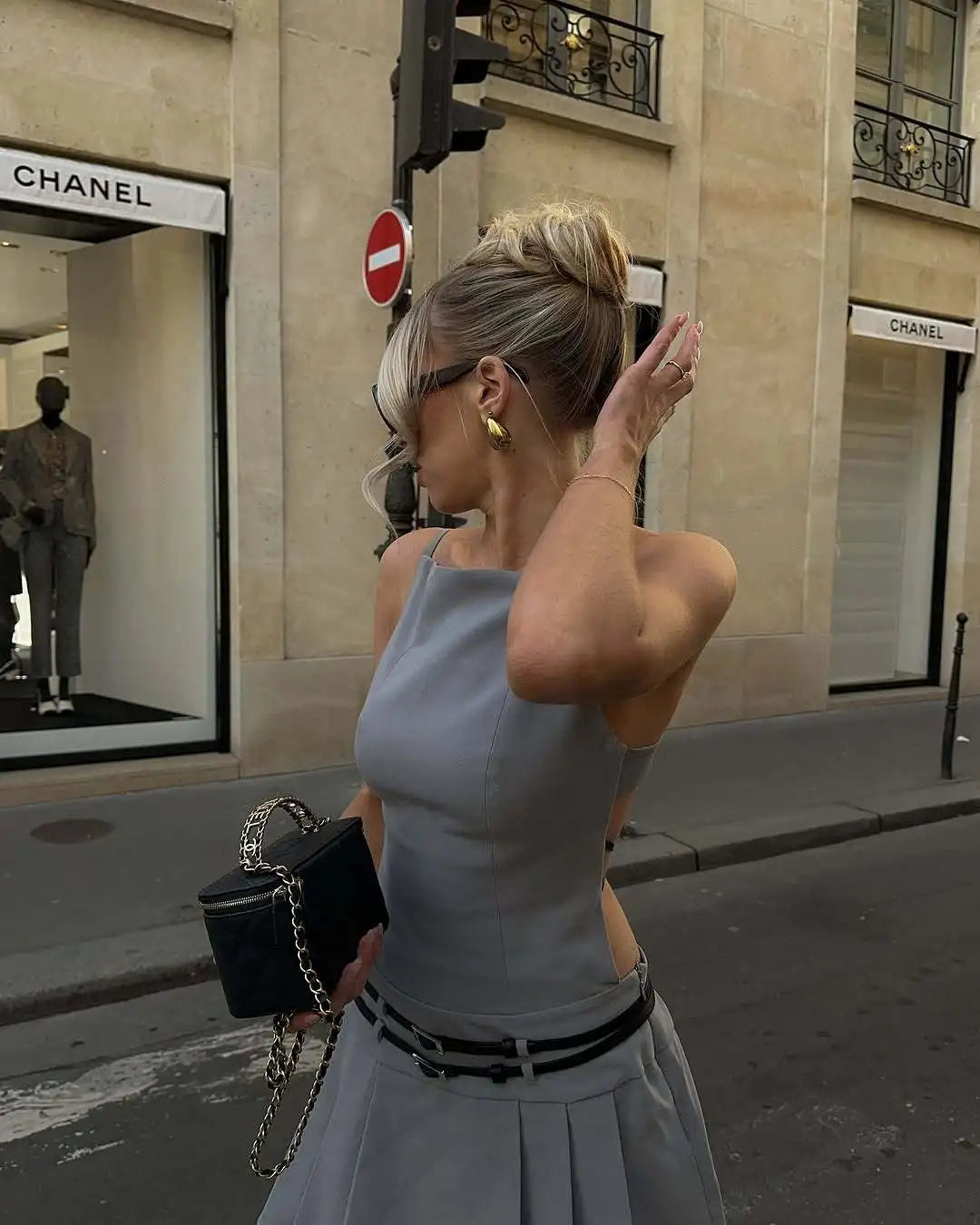 High Street Backless Bandage Pleated Dress Women Attractive Slit Sleeveless Bodycon Mini Dress 2025 Summer Party Dress Streetwear