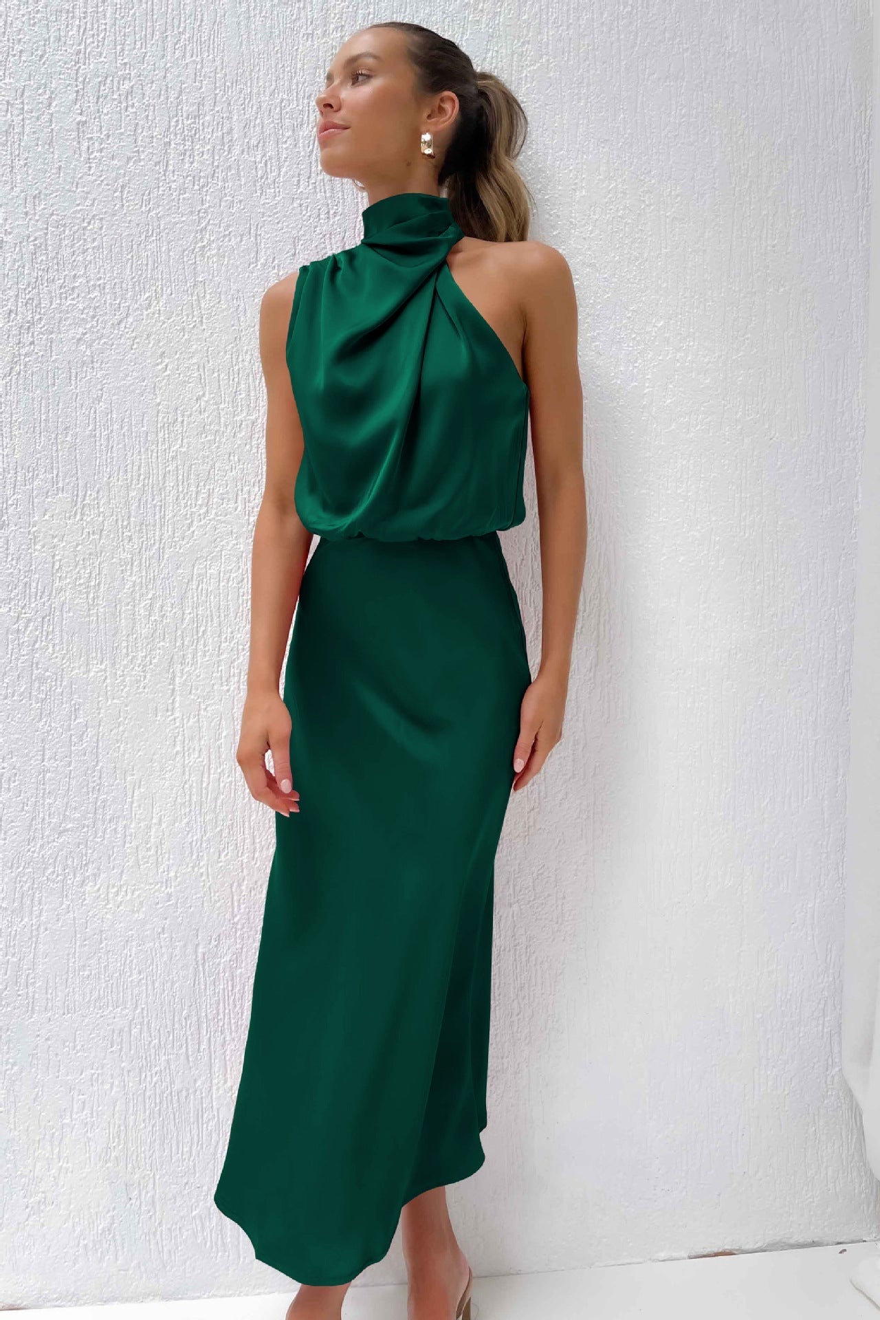 Sleeveless Off Shoulder Bodycon Graceful Maxi Dresses Wedding