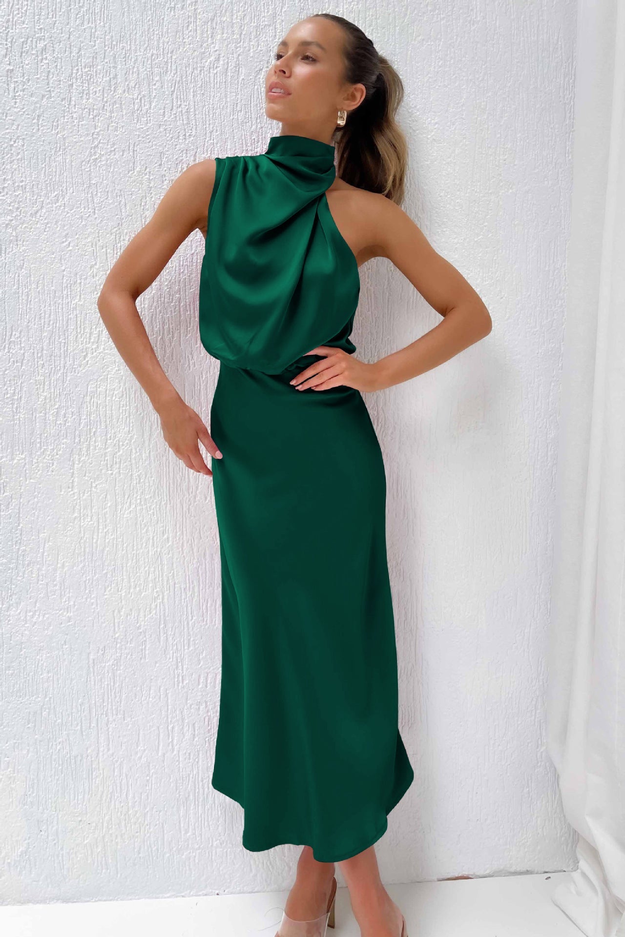 Sleeveless Off Shoulder Bodycon Graceful Maxi Dresses Wedding