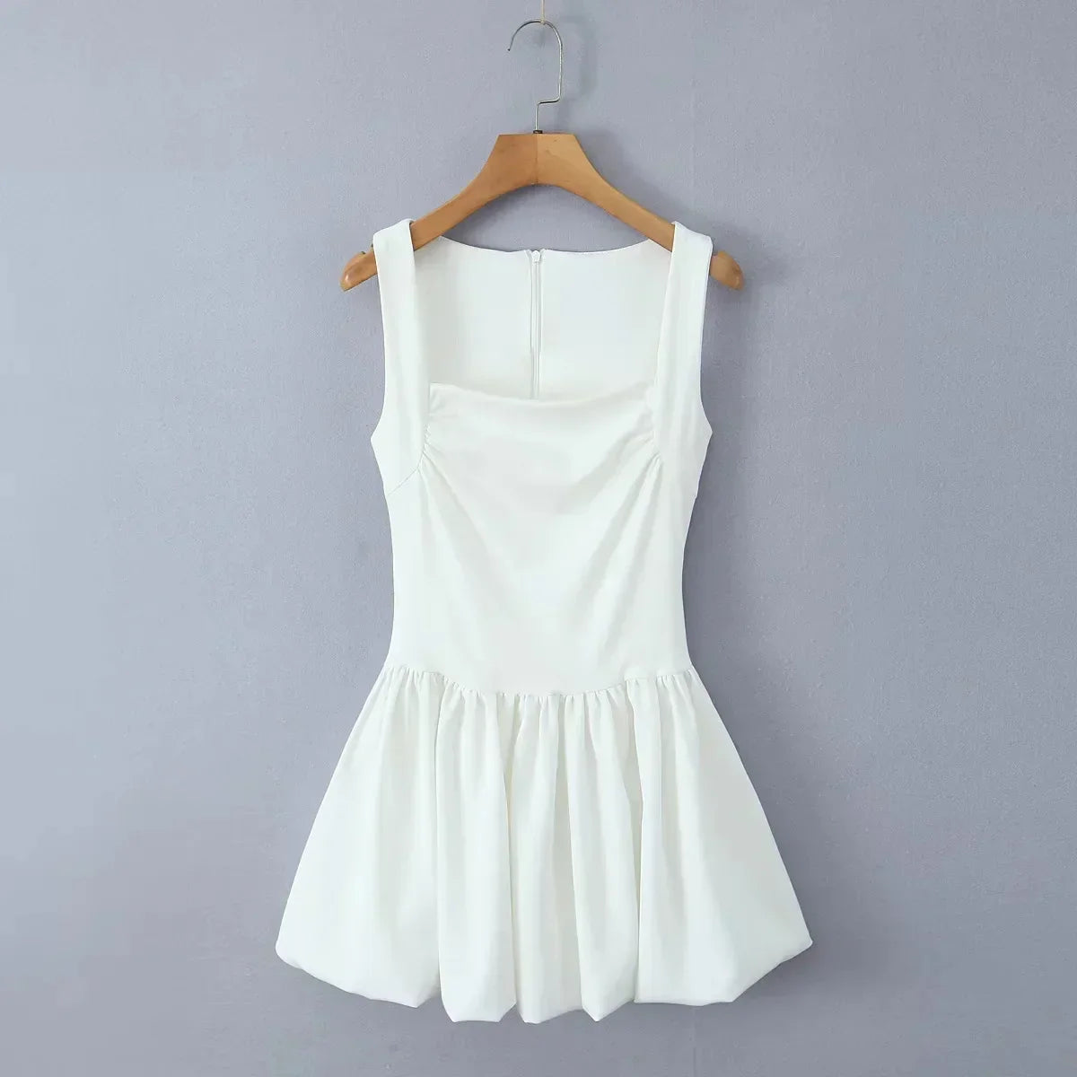 Spring Pink Sweet Mini Dress Women Square Collar Sleeveless Short A line Vestidos Sophisticated Fashion Casual Female Dresses 2025