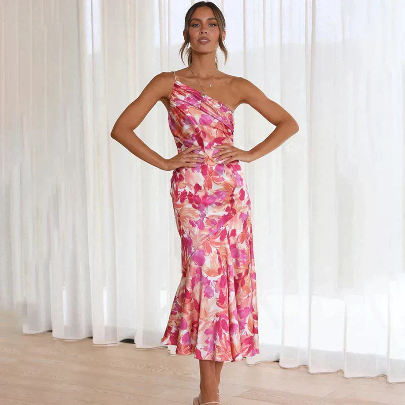 Isadora Elegante One Shouldered Dress