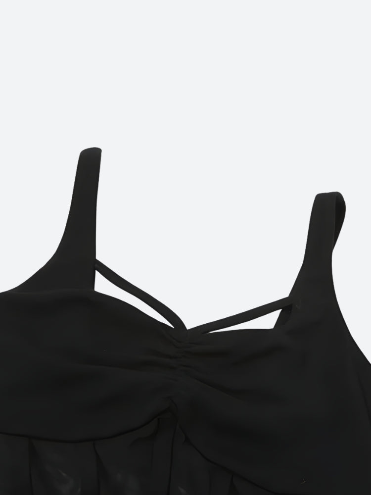 Bodice Sheer Mini Dress