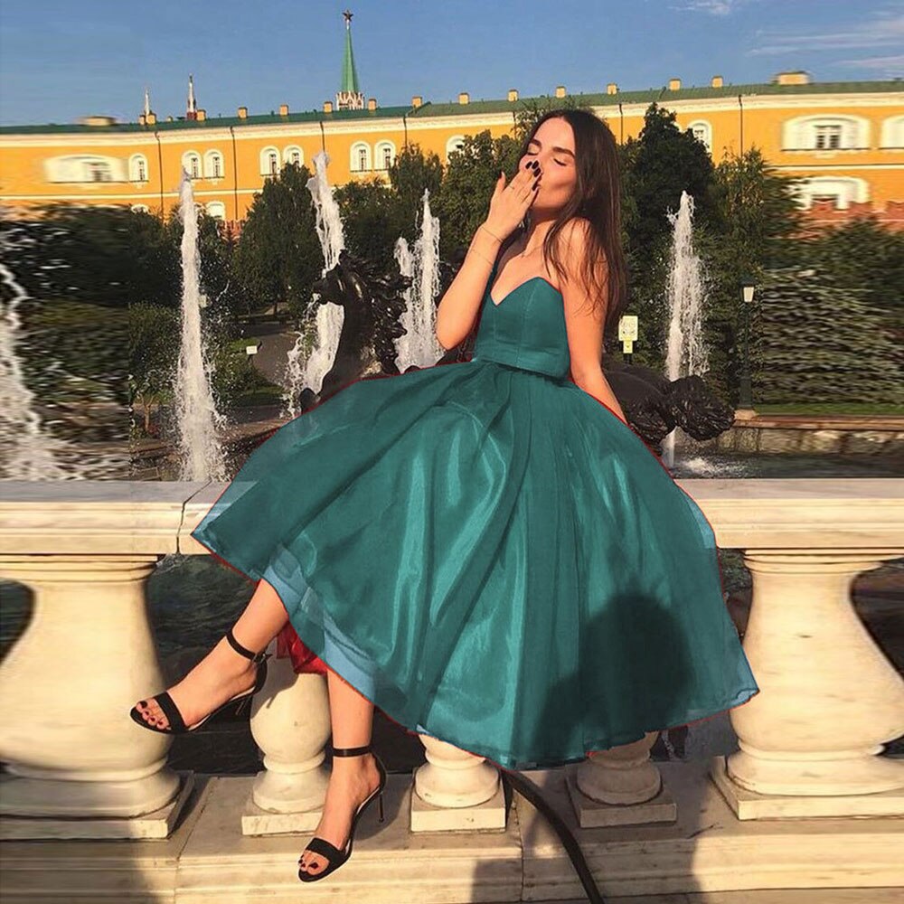 Kissnovaa - Simple Strapless Prom Dresses Formal Evening Dresses