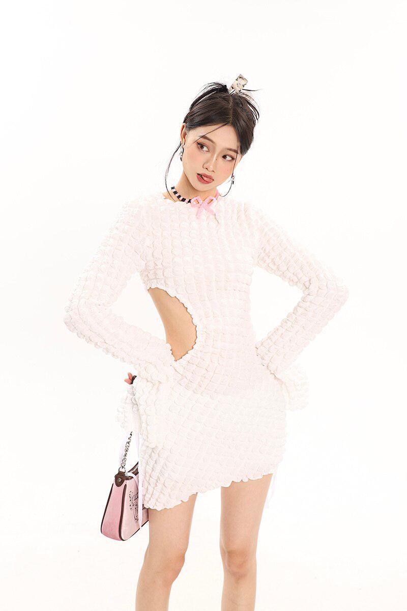 Smooth Girl Cut Out Mini Dress