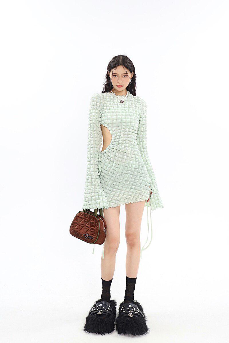 Smooth Girl Cut Out Mini Dress
