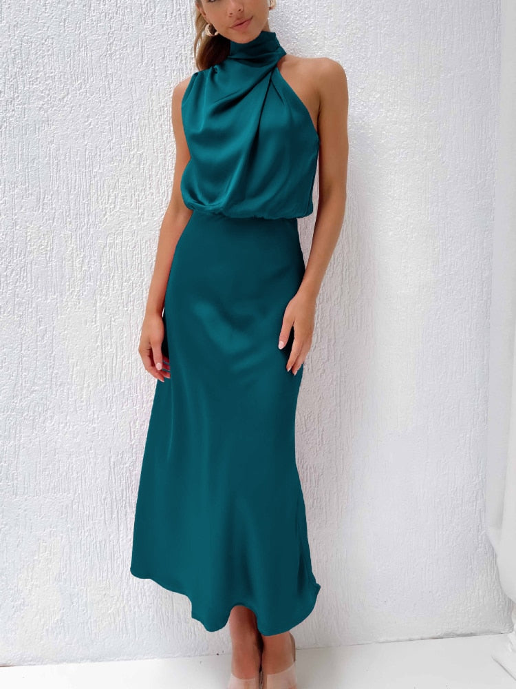 Sleeveless Off Shoulder Bodycon Graceful Maxi Dresses Wedding