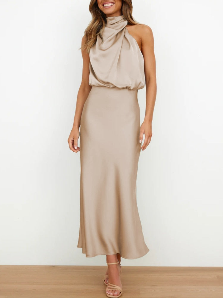 Sleeveless Off Shoulder Bodycon Graceful Maxi Dresses Wedding