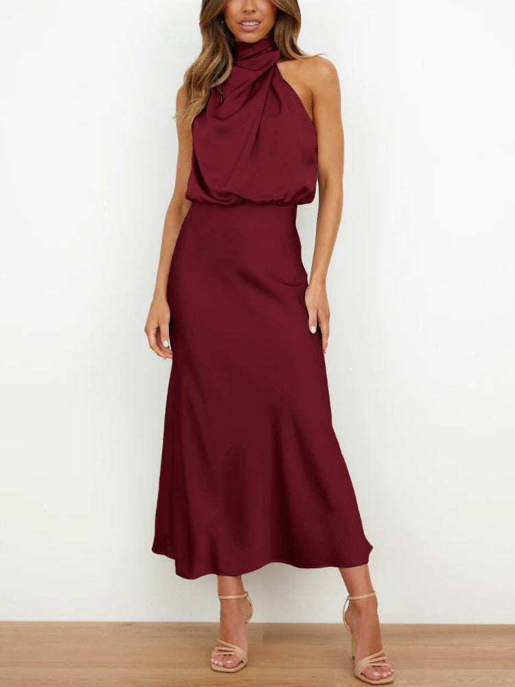 Sleeveless Off Shoulder Bodycon Graceful Maxi Dresses Wedding