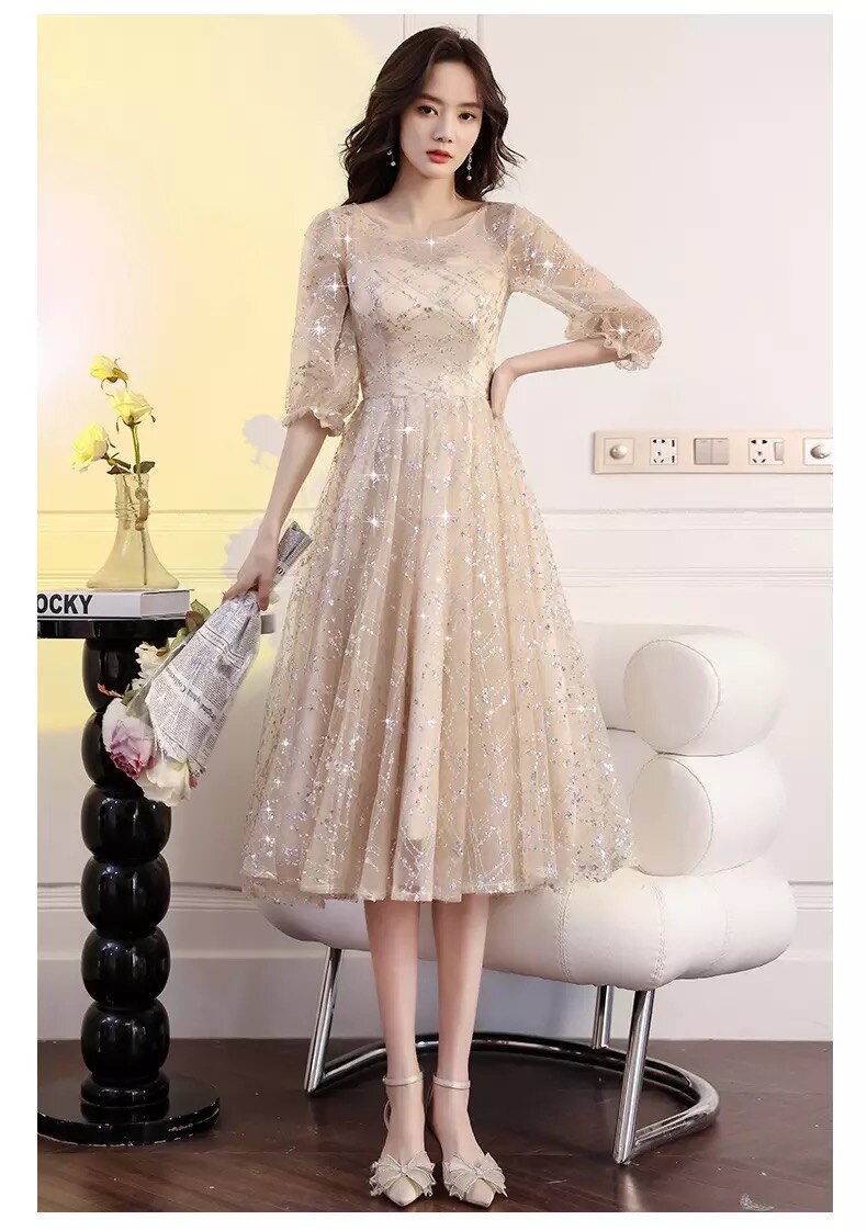 Kissnovaa - New Stylish O-Neck Summer Evening Dress