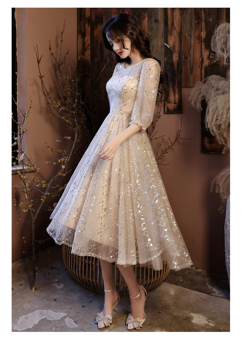 Kissnovaa - New Stylish O-Neck Summer Evening Dress