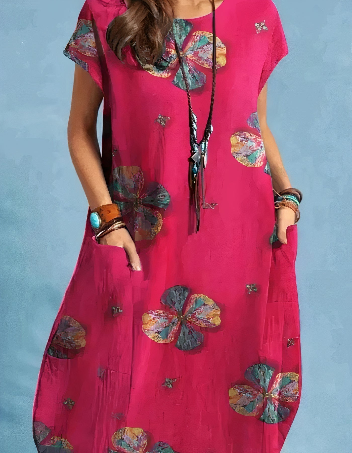 Oriana Timeless Retro Style Midi Dress Premium Wardrobe Essential