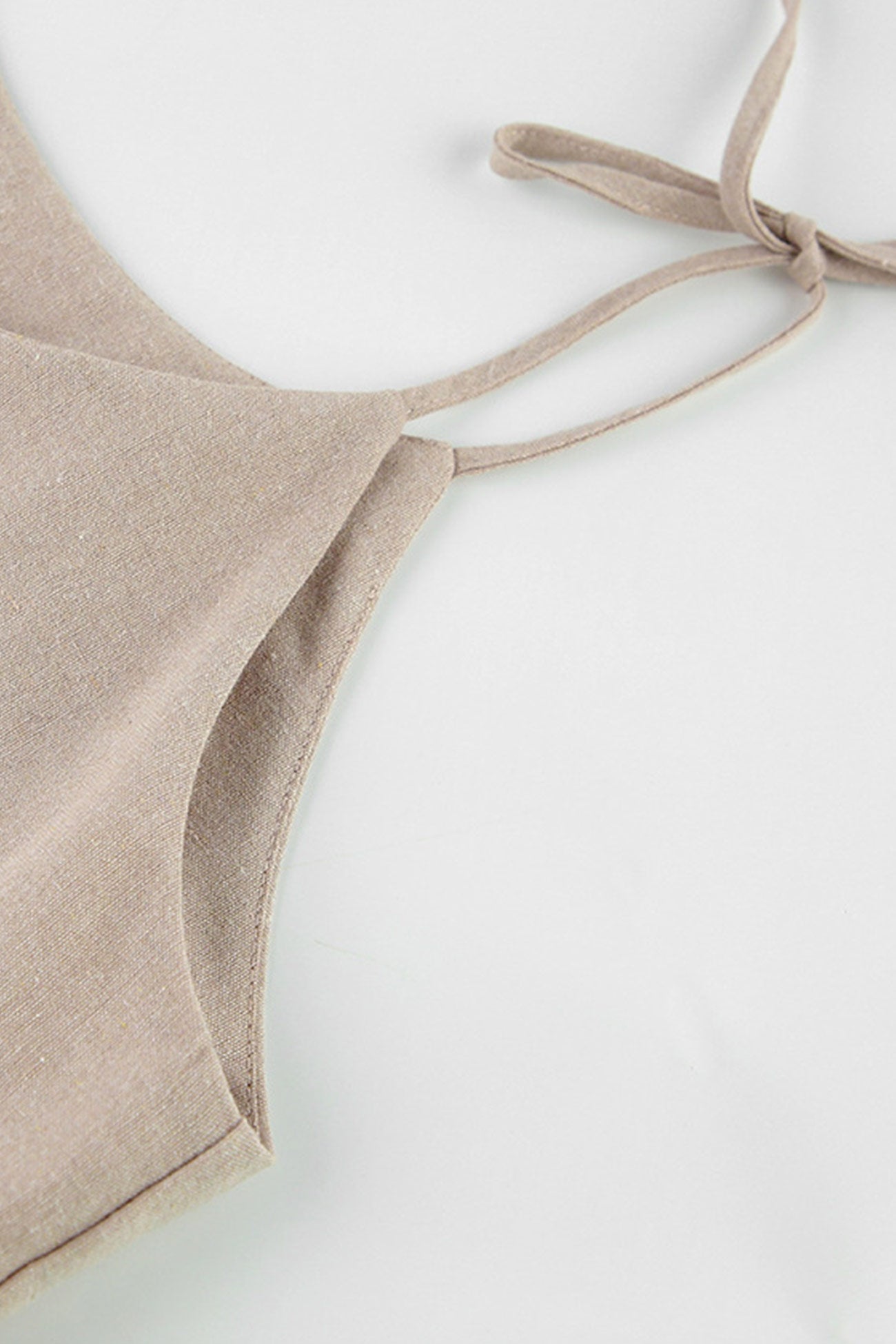 Straps Tie-up Cotton Cami Dress