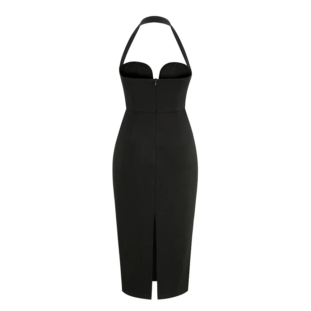 Seraphic Fior Figure-Flattering Dress Evening Elegance
